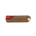 en gros en stock manche en bois personnel pliable peigne courbe en plastique de cheveux